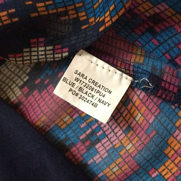 Band Of Gypsies mini cap sleeve boho Aztec southwestern print dress Sz Medium - Picture 14 of 15